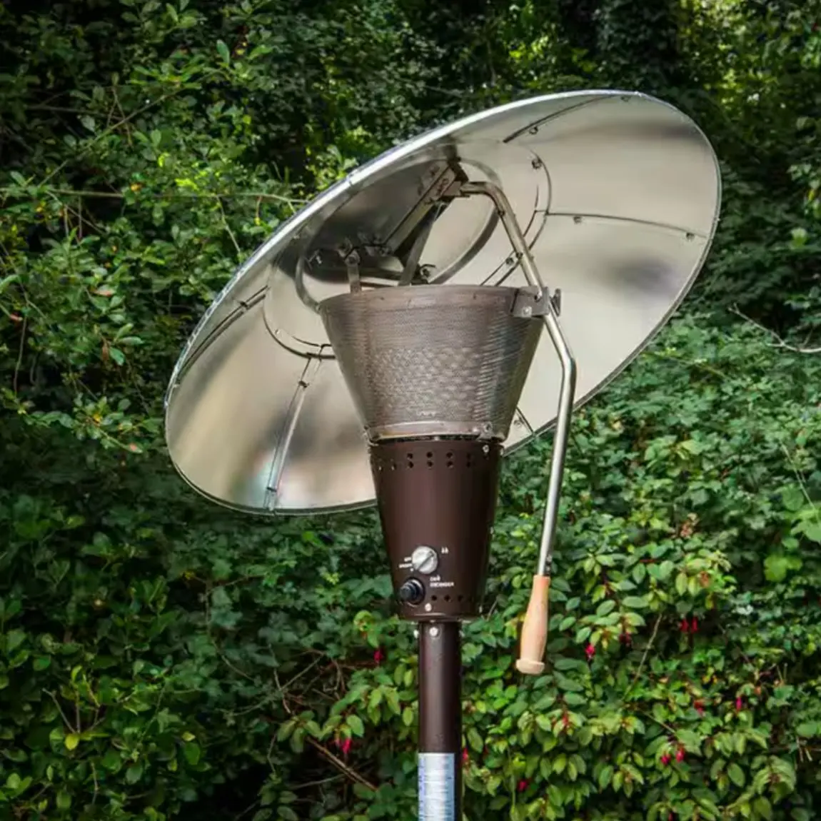 Outdoor patio heater at an event